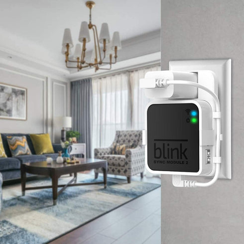 Lingtoolator Mount Bracket Holder for Blink Sync Module 2, White, Easy to Move for Blink Outdoor Indoor Camera Security