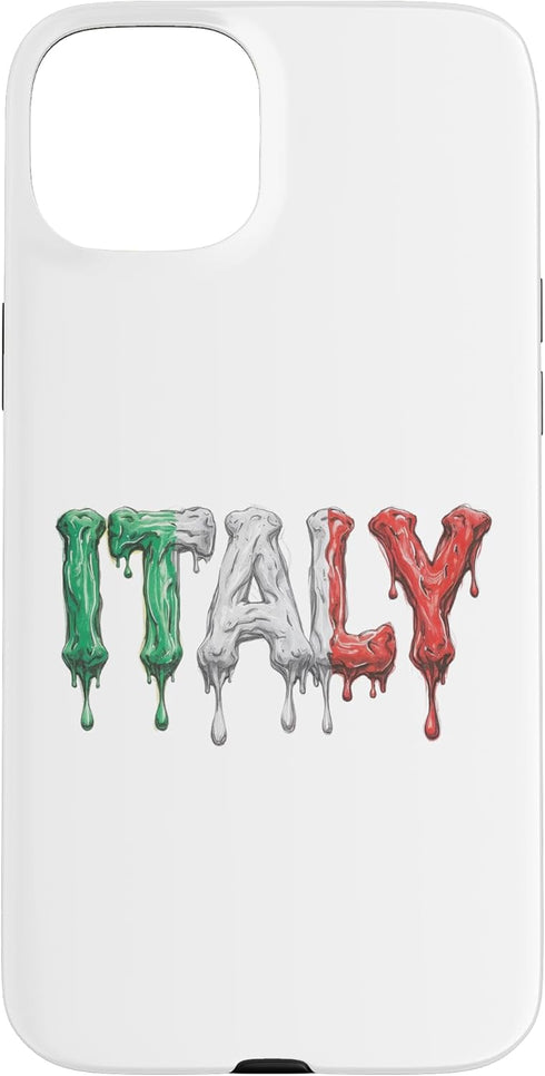 Ice Cream Drip Nations Flag LEVART Travel Italia Italy Drop of ice Cream Case for iPhone 15 Plus