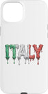 Ice Cream Drip Nations Flag LEVART Travel Italia Italy Drop of ice Cream Case for iPhone 15 Plus