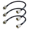 RG8x Coaxial Cable, 3 Pack 1ft Jumper CB Coax Cable with PL259 Male UHF Connector for CB HAM Radio