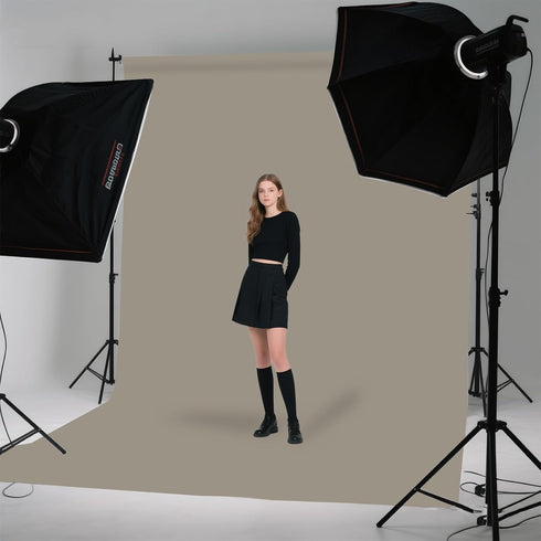LYLYCTY 5x7FT Grey Photo Backdrop for Photoshoot Photography Background Studio Backdrop Streaming Video Shooting