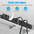 HHSOET 8 10FT Magnetic Mount Power Strip, Outlet Mountable Socket, Metal Heavy Duty Surge Protector, Gaming Table