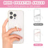 4 Pcs Diamond Cell Phone Ring Holder Stand, Transparent Finger Grip Clear Phone Ring Grip for Back of Phone Compatible