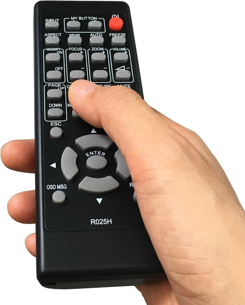 Replacement Remote Control R025H for Hitachi LCD Projector, Compatible with Multiple Projector Models