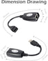 USB Extender Over RJ45, Ethernet Splitter to USB Extension Up to 50m, Compatible with Computers and Devices
