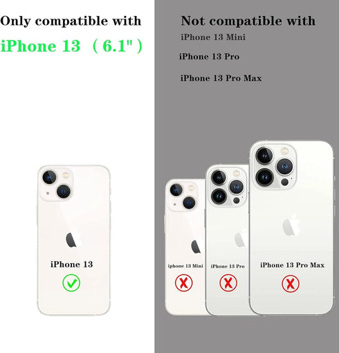 MInCYB 13 for iPhone MagSafe Wallet Case Detachable Magnetic Wallet with RFID Blocking, PU Leather Zipper & Strap