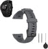 Replacement Silicone Wrist Band for Garmin Instinct 2/Instinct Tactical/Esports/Solar, Water Resistant Strap (Gray)