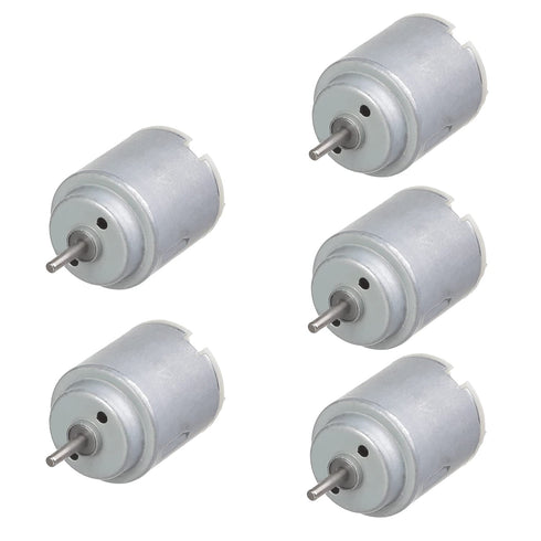 Fielect 5Pcs DC Motor 3V 14000RPM Electric Motor Micro Motor Round Shaft