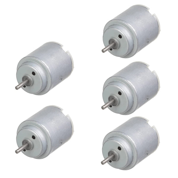 Fielect 5Pcs DC Motor 3V 14000RPM Electric Motor Micro Motor Round Shaft