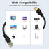 8 6 Cat8 40Gbps 2000MHz, 26AWG BIFALE Cat Ethernet Cable FT, Network Cable Heavy Duty LAN Cable, PE Jacket for Modem