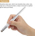 MECCANIXITY Stylus Pens for Capacitive Touch Screens, 2 in 1 Fine Point Disc & Fiber Tips, Silver
