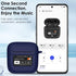 Case Cover for JBL Tour Pro 2, Dark Blue Silicone Protective Shockproof Earbuds Case with Keychain, 2023 Compatible