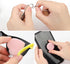 XIHIRCD 4pcs Macaron Phone Screen Cleaner, Round & Heart Shaped Cute Cell Phone Screen Wipe Pendant Keychain Lens