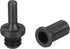 MECCANIXITY Speaker Grill Guides, Plastic Black Dia 6mm for Speaker Parts Accessories, Pack of 12