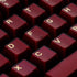 114 Keycaps Translucent Red Keycaps, Cherry Profile Doubleshot PBT Keycap Set for 61/64/87/104/108 Cherry MX Switches