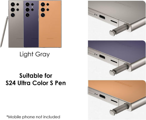 S24 Ultra S Pen with Bluetooth, Replacement for Galaxy S24 Ultra 5G, 4096 Pressure Sensor, Light Gray