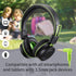 POWMEE M2 Kids Headphones Wired, Foldable Adjustable Stereo Tangle-Free, 3.5MM Jack Wire Cord On-Ear Headphone for