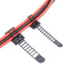 50Pcs 2 Sizes Adjustable Self-Adhesive Nylon Cable Straps - Cable Ties for Wire Management