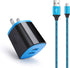Android Charger Fast Charging Micro USB Cable, 6FT Nylon Cord with 2.1A Power Adapter for Samsung Galaxy, LG, HTC