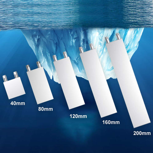 Aluminum Water Cooling Block, Liquid Water Cooler Heat Sink System for PC Computer CPU Graphics Radiator