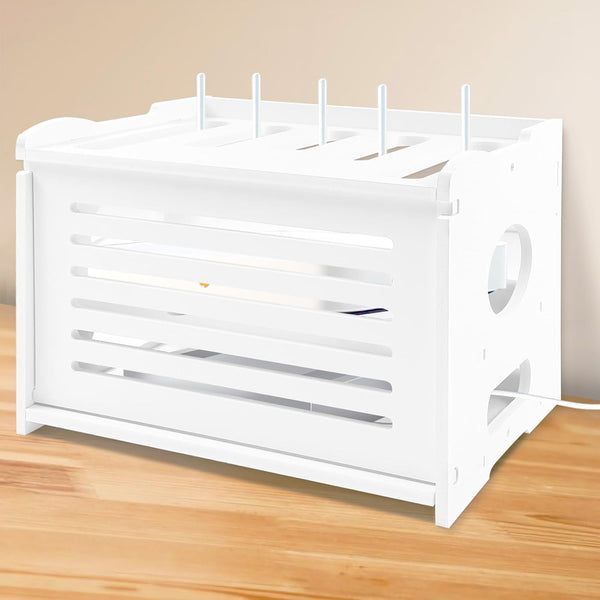 Wensdr Upgrade Router Shelf Storage, Networking Router Stand, Freestand & Wall Mounted Router