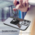 Phone Grip Ring Holder, Wireless Charging Friendly, Foldable & Adjustable Double Metal Stand for iPhone Samsung & Other