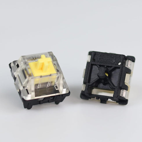 GATERON KS-15 Optical Yellow Keyboard Switches, 35gf RGB LED Infrared Path (35PCS, Yellow)