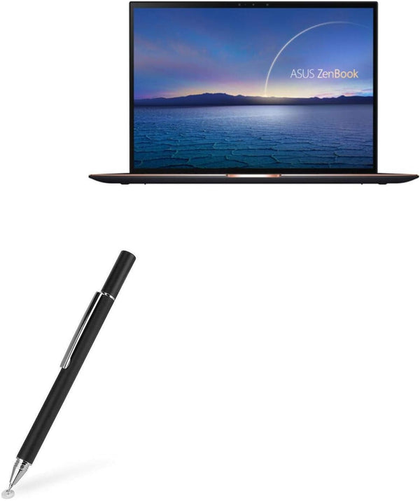 BoxWave Stylus Pen for ASUS ZenBook S (UX393), FineTouch Capacitive Stylus, Jet Black