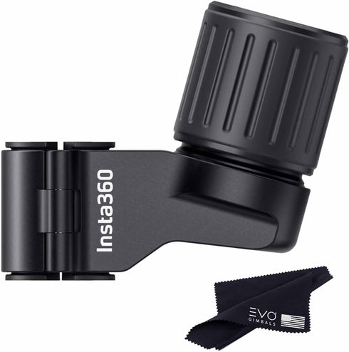 Insta360 Ski Pole Mount for Action Cameras, Compatible with GoPro Hero12/11/10/9, DJI OSMO Action (Black)