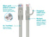 Monoprice Cat6 10ft Gray Patch Cable UTP 24AWG 550MHz Pure Bare Copper Snagless RJ45 - Pack of 1
