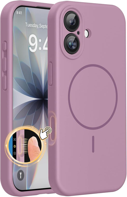 Miracase Magnetic for iPhone 17 Case, Compatible with MagSafe, Integrated Silicone Camera Control