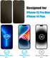 2-Pack Matte Privacy Screen Protector for iPhone 13 Pro Max/iPhone 14 Plus, Anti-Spy, Scratch Resistant, Full Coverage.
