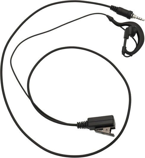 G-Shape Clip Ear Earpiece Headset with PTT Button & Mic for Yaesu Vertex VX-6R 7R 6E 7E Icom IC-4300L