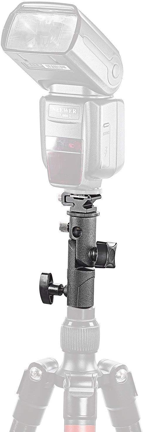 SLOW DOLPHIN Camera Flash Speedlite Mount Swivel Light Stand with Umbrella Bracket Holder (2 PCS)