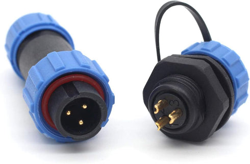 SP13 Waterproof Aviation Cable Wire Connectors, 2pin/3pin/4pin/5pin/6pin/7pin/9pin, IP67 Electrical Cable Connector