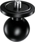 BRCOVAN Aluminum Alloy 1'' Ball Adapter with 1/4"-20 Threaded Stud for Action Camera & Camcorder, Compatible with RAM