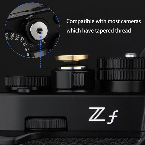 12mm X-E5 GFX100RF XT5 XT50 X100V X100VI X-Pro3 8 q3 M10 M-11 12mm Haoge Copper Shutter Release Button for Fujifilm