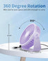 TriPole USB Desk Fan, 4.5 Inches Portable Mini Fan with 3 Speeds and 360° Head Rotation for Home Office