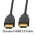 Vorothin 4K 2 2-Pack, 2FT 4K@60Hz, 2.2, 3D, CL3 PS5, PS4, HDMI Cable FT Short HDMI Patch Jumper Cord Shielded HDMI
