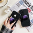 WUYULB Clear Crystal Glitter Collapsible Expandiing Moblile Phone Grip Stand Holder for Smartphones and Tablets Cell