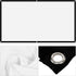 16:9 16:9 (100 Inch) Projection Screen, Non Crease White Projector Screen, Thicken Portable Non Crease Soft White