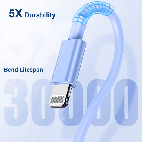 Essri iPhone Charger 10 FT 3Pack, USB to Lightning Cable, Extra Long Fast Charging Cord for iPhone 14-6s Plus