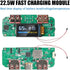 Generic 22.5W USB Fast Charging Step-Down Converter Power Bank Module with PD QC FCP VOOC Protocols Type-C and Dual USB