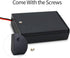 OLIREXD 5 Pack 3AA Battery Holder with ON/Off Switch, 3 Slots, Storage Box with Wire Leads, Screw Cap Case