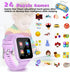 Retysaz Kids Smart Watch, 24 Game Fashion Smartwatches for Children 3-14, Great Gifts for Girls Boys (Purple)