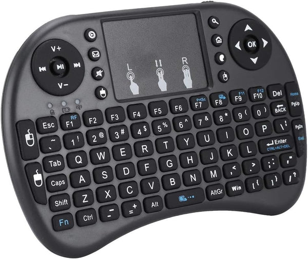 Mini i8 Keyboard with Touchpad for PC, 2.4GHz, 92key, Multimedia Control Keys, Auto Sleep/Wake Function