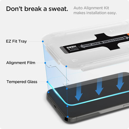 Spigen Tempered Glass Screen Protector for iPhone 14 Plus/iPhone 13 Pro Max - Enhanced Sensor Protection
