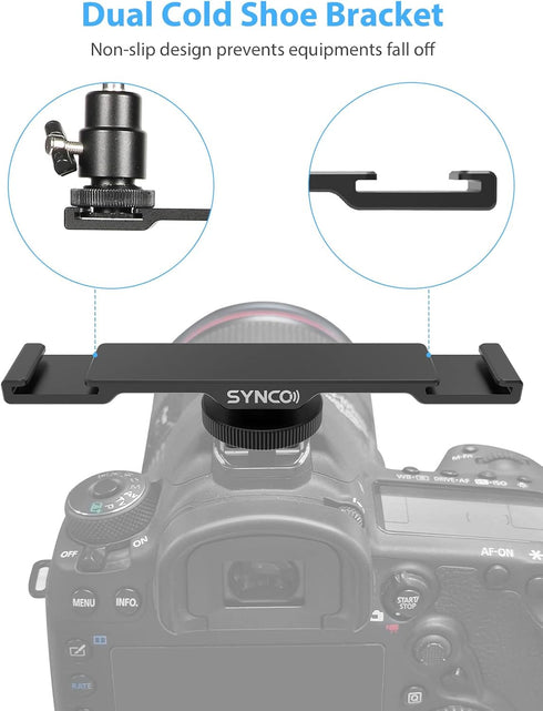 SYNCO SM5 Cold Shoe Base Adapter Mount for Microphone and LED Light