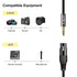 J&D XLR to 3.5mm Microphone Cable, 3 Feet PVC Shelled XLR Female to 1/8 inch TRS Male Balanced Cable