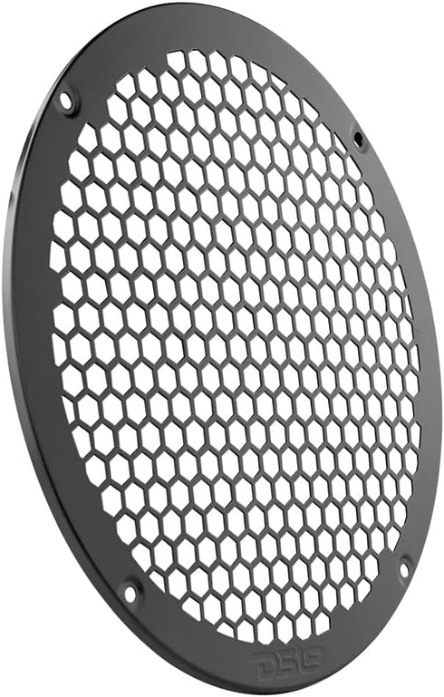 DS18 PRO-GRILL8MS/BK 8" Universal Shallow Speaker Grill, Steel Metal Mesh Cover for Mid Range Speakers